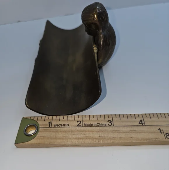 Vintage Dango Pen Tray, Bronze Monkey Pen Holder - Picture 7 of 11